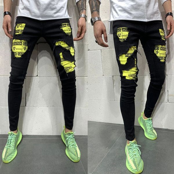men's jeans europe and the united states cross-border fashion hole slim trousers stretch black pn01 dg90, Blue
men's jeans europe and the united states cross-border fashion hole slim trousers stretch black pn01 dg90, Blue