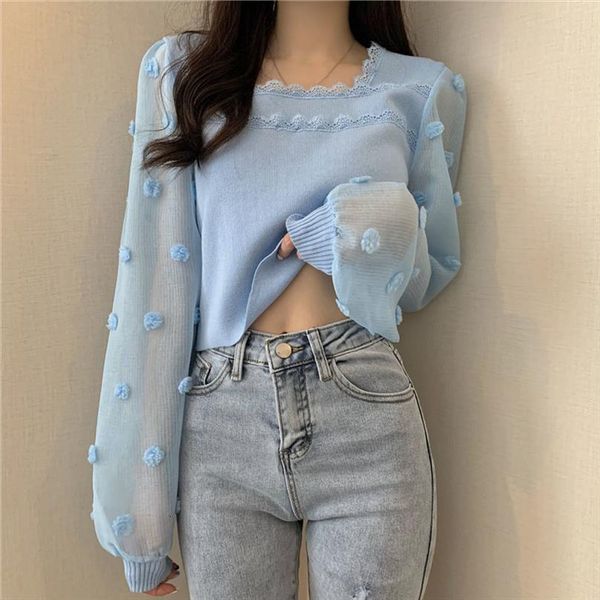 woman womens short square collar women sweater off shoulder wavy chiffon stitching spring small shirt, White;black
woman womens short square collar women sweater off shoulder wavy chiffon stitching spring small shirt, White;black