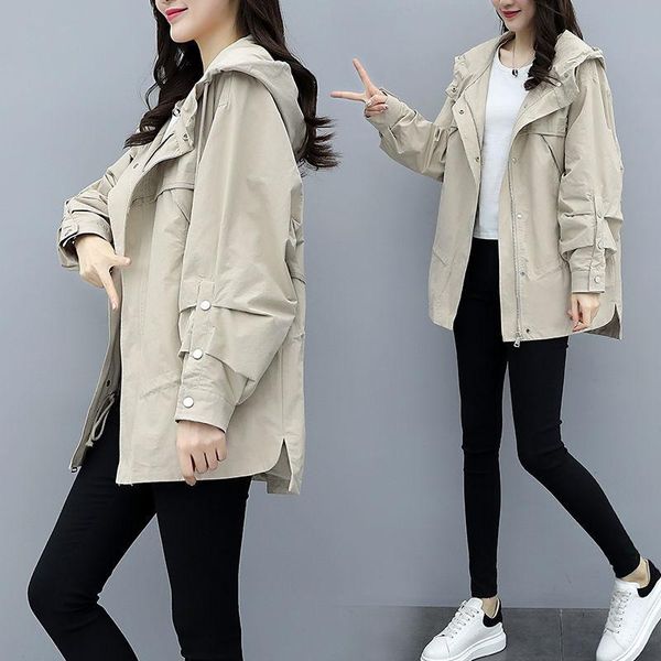 women's jackets 2021 fashion hooded summer autumn causal solid color long sleeve loose coats zipper pockets outwear w570, Black;brown
women's jackets 2021 fashion hooded summer autumn causal solid color long sleeve loose coats zipper pockets outwear w570, Black;brown