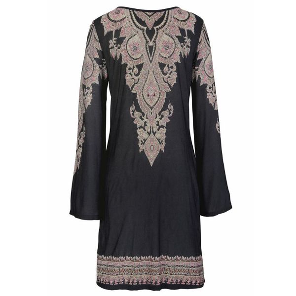 autumn women dress halter neck boho print dresses femme long sleeve casual mini beachwear sundress, Black;gray
autumn women dress halter neck boho print dresses femme long sleeve casual mini beachwear sundress, Black;gray
