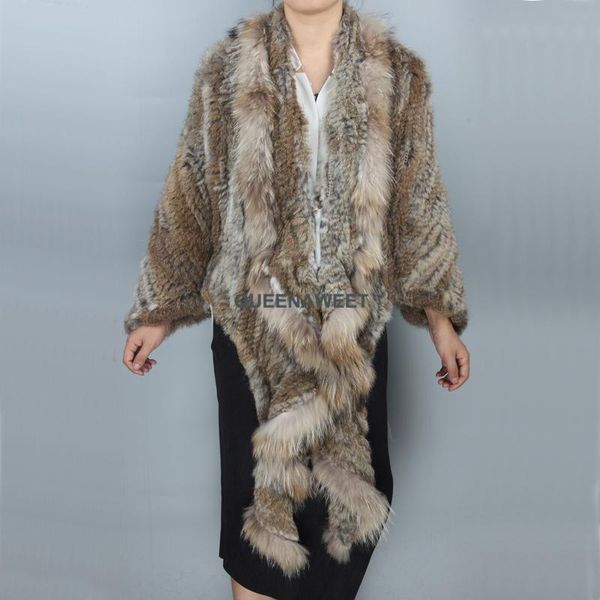 women's fur & faux coat real l knit batwing sleeves vest gilet with raccoon collar women jacket, Black
women's fur & faux coat real l knit batwing sleeves vest gilet with raccoon collar women jacket, Black