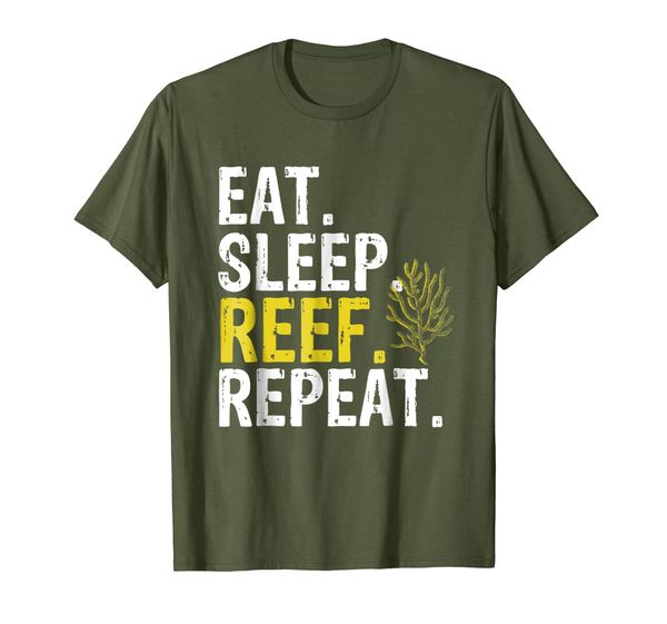 Eat Sleep Reef Repeat Aquarists Gift T-Shirt, Mainly pictures