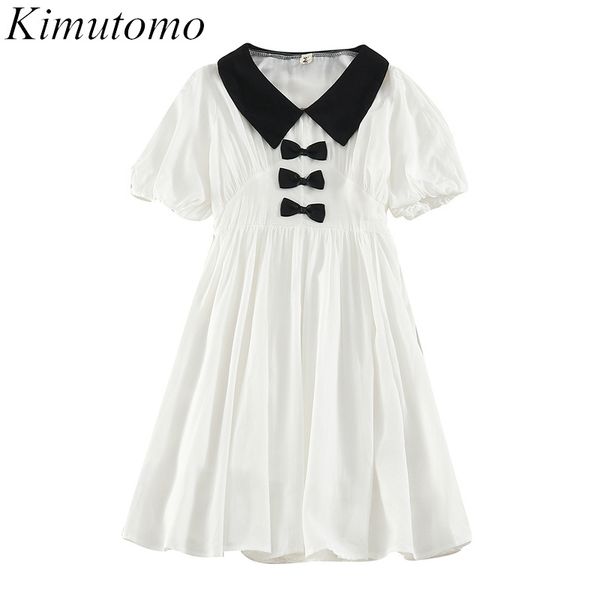 kimutomo summer dresses women fresh style fashion girls turn-down collar bow slim waist vestido feminino elegant 210521, Black;gray
kimutomo summer dresses women fresh style fashion girls turn-down collar bow slim waist vestido feminino elegant 210521, Black;gray