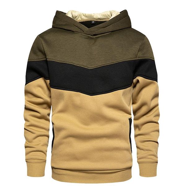 men's splicing hooded sweatshirt hoodie casual loose sweater street style fashion autumn winter coat hoodies & sweatshirts, Black
men's splicing hooded sweatshirt hoodie casual loose sweater street style fashion autumn winter coat hoodies & sweatshirts, Black