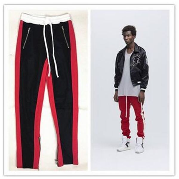 fog men women straight vintage drawstring pants side stripe zipper design teenager sport wear capris cotton trouser, Black
fog men women straight vintage drawstring pants side stripe zipper design teenager sport wear capris cotton trouser, Black