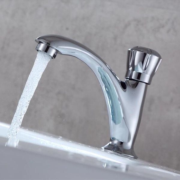 bathroom sink faucets single cold faucet brass basin mixer lever tap