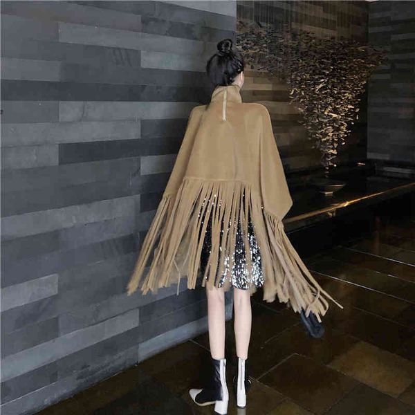 women's knits & tees autumn winter women overcoat manteau fashion streetwear batwing sleeve faux mink cashmere tassel cloak coat k, White
women's knits & tees autumn winter women overcoat manteau fashion streetwear batwing sleeve faux mink cashmere tassel cloak coat k, White