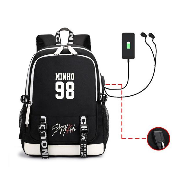backpack kpop straykids fans usb women student school bag for lapbagpack girls with charging port canvas college bags
backpack kpop straykids fans usb women student school bag for lapbagpack girls with charging port canvas college bags