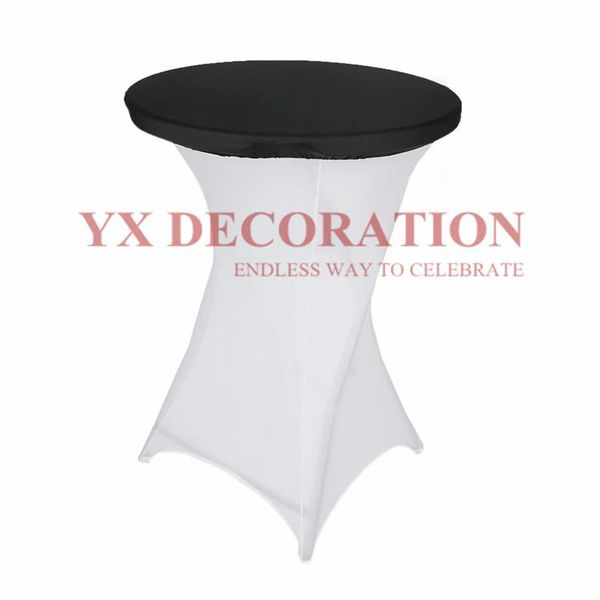 table cloth nice looking white black cocktai spandex cover stretch for banquet wedding decoration 
table cloth nice looking white black cocktai spandex cover stretch for banquet wedding decoration