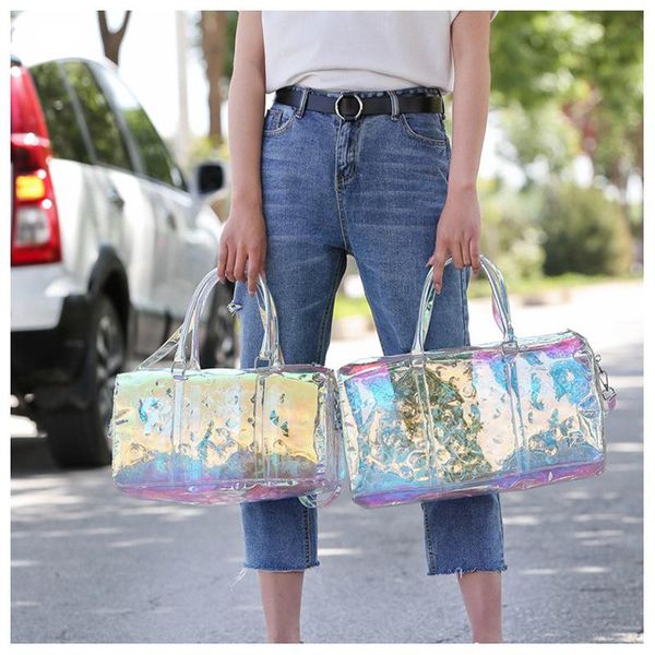 fashion laser transparent women's handbags summer beach soft waterproof hand bag one shoulder casual colorful travel bags duffel
fashion laser transparent women's handbags summer beach soft waterproof hand bag one shoulder casual colorful travel bags duffel