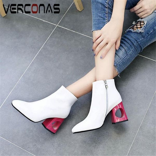 boots verconas fashion concise women ankle 2021 fretwork heels shoes woman genuine leather autumn winter office lady, Black
boots verconas fashion concise women ankle 2021 fretwork heels shoes woman genuine leather autumn winter office lady, Black