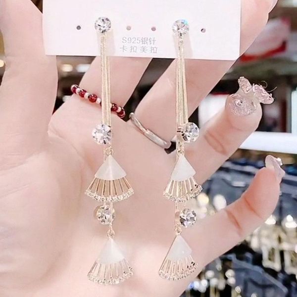 dangle & chandelier french ladies white opal earrings acrylic long tassel dress pendant detachable elegant gift jewelry, Silver
dangle & chandelier french ladies white opal earrings acrylic long tassel dress pendant detachable elegant gift jewelry, Silver