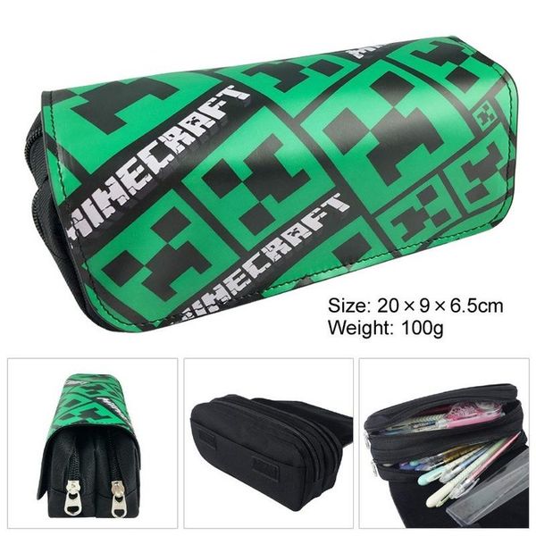 card holders my game world mini craft canvas pencil case pen bags pack gifts for kids students, Brown;gray
card holders my game world mini craft canvas pencil case pen bags pack gifts for kids students, Brown;gray