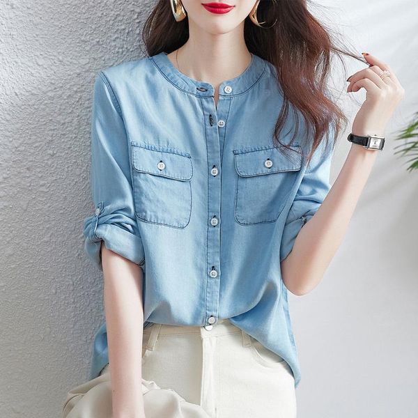 women's blouses & shirts 2021 spring comfortable blouse women commuter casual temperament ladies shirt, White
women's blouses & shirts 2021 spring comfortable blouse women commuter casual temperament ladies shirt, White