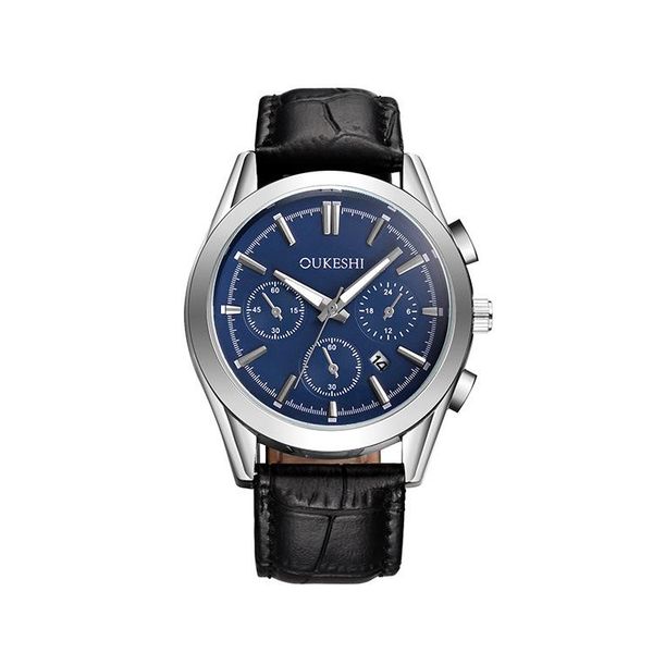 wristwatches luxury business men's watches products belt fashion european and american personality trendy quartz, Slivery;brown
wristwatches luxury business men's watches products belt fashion european and american personality trendy quartz, Slivery;brown