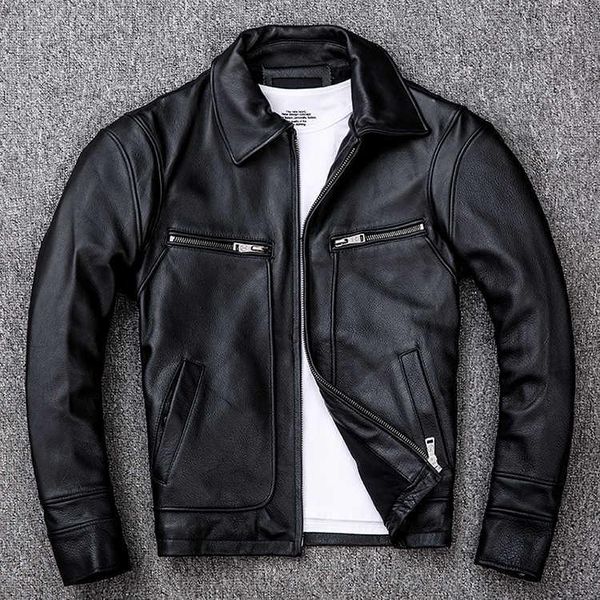 men's leather & faux 2021 genuine jacket men cowhide youth slim fit simple locomotive short coat black casual clothing
men's leather & faux 2021 genuine jacket men cowhide youth slim fit simple locomotive short coat black casual clothing