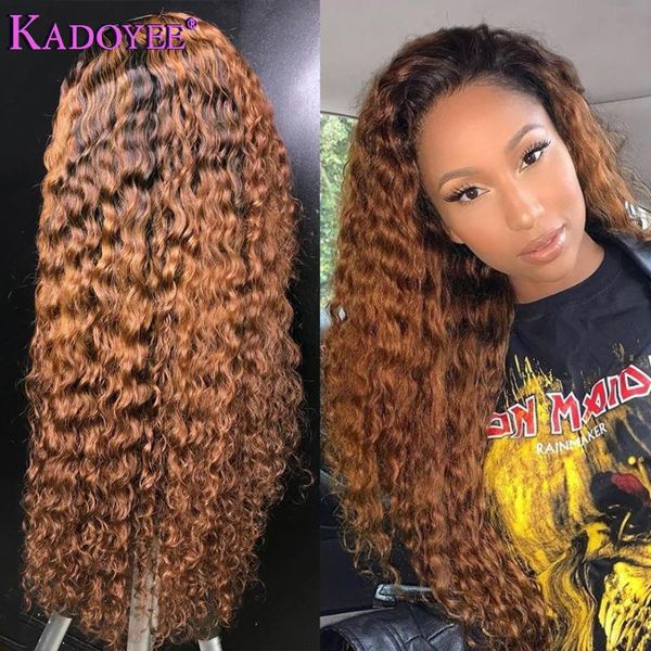 lace wigs 1b/30 ombre water wave curly remy front human hair highlight deep brown frontal wig pre plucked, Black;brown
lace wigs 1b/30 ombre water wave curly remy front human hair highlight deep brown frontal wig pre plucked, Black;brown