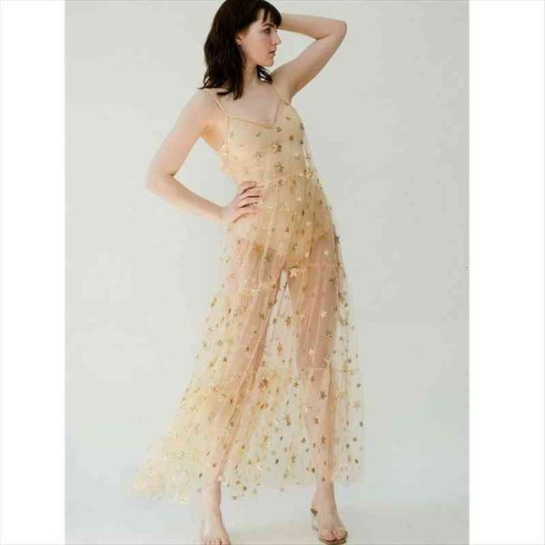 spaghetti straps tulle see women dresses through long cover baggy stars beach bling dress, Black;gray
spaghetti straps tulle see women dresses through long cover baggy stars beach bling dress, Black;gray