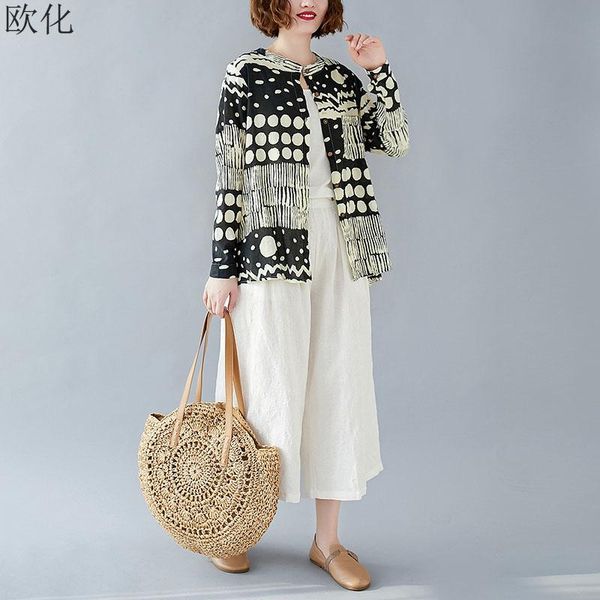 women's blouses & shirts plus size 4xl summer shirt blouse women 2021 spring long sleeve polka dot big loose cardigan womens, White
women's blouses & shirts plus size 4xl summer shirt blouse women 2021 spring long sleeve polka dot big loose cardigan womens, White