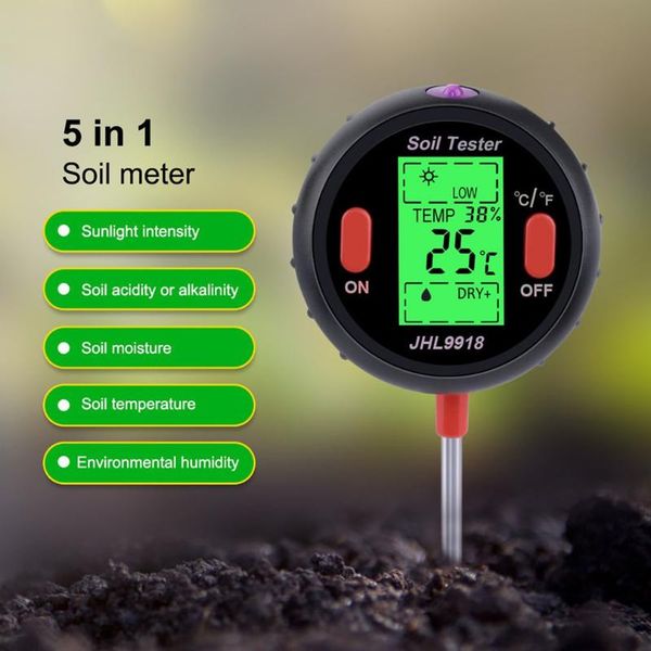 meters 5 in 1 soil ph meter multifunctional digital tester garden flowers moisture sensor plants acidity humidity monitor
meters 5 in 1 soil ph meter multifunctional digital tester garden flowers moisture sensor plants acidity humidity monitor