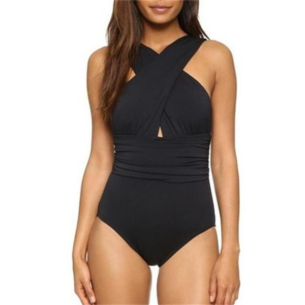 women's swimwear one piece solid color bikini swimsuit women push up bikinis set bathing suit high waist 2021 summer beachwear biquini, White;black
women's swimwear one piece solid color bikini swimsuit women push up bikinis set bathing suit high waist 2021 summer beachwear biquini, White;black