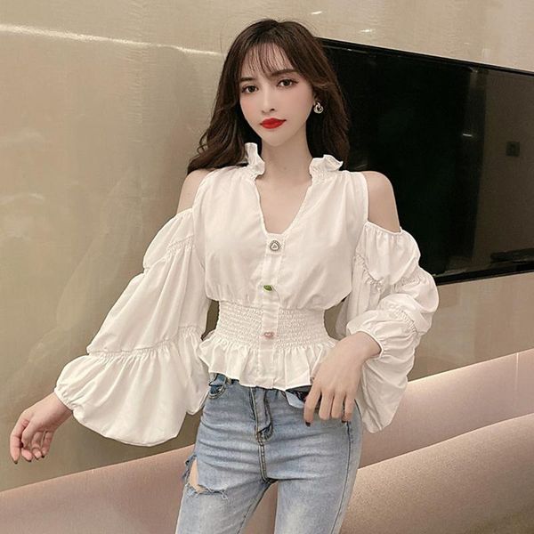 women's blouses & shirts #5046 black white blouse women deep v neck puff sleeves off the shoulder for elastic waist tunic buttons
women's blouses & shirts #5046 black white blouse women deep v neck puff sleeves off the shoulder for elastic waist tunic buttons
