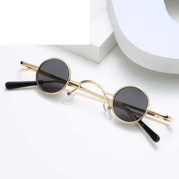 fashion sunglasses frames literary steampunk style glasses small round frame, Black
fashion sunglasses frames literary steampunk style glasses small round frame, Black