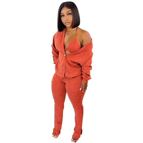women's two piece pants 2021 winter women 3 set solid color skinny bra + coat long tracksuit streetwear clothes for outfit, White
women's two piece pants 2021 winter women 3 set solid color skinny bra + coat long tracksuit streetwear clothes for outfit, White