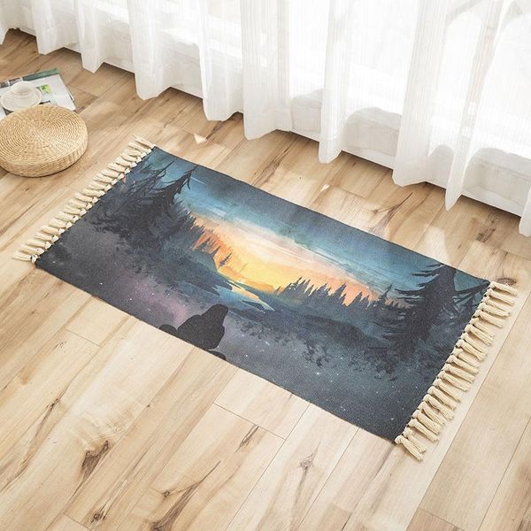 carpets cotton and linen macrame carpet rectangle view printed water-absorption el hallway bed room bohemian decorative ground rugs
carpets cotton and linen macrame carpet rectangle view printed water-absorption el hallway bed room bohemian decorative ground rugs
