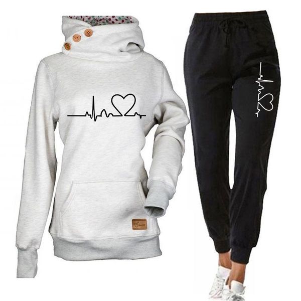 autumn spring hoodies fleece women tracksuits hooded sweatshirt pants suit two piece set outfits jogger ladies casual streetwear, Gray
autumn spring hoodies fleece women tracksuits hooded sweatshirt pants suit two piece set outfits jogger ladies casual streetwear, Gray