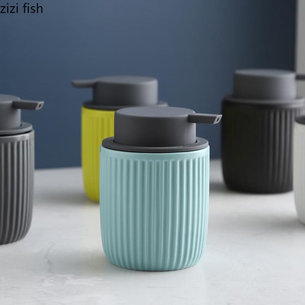 liquid soap dispenser vertical lines decor ceramic portable shampoo bottle 320ml pump bathroom accessories modern
liquid soap dispenser vertical lines decor ceramic portable shampoo bottle 320ml pump bathroom accessories modern