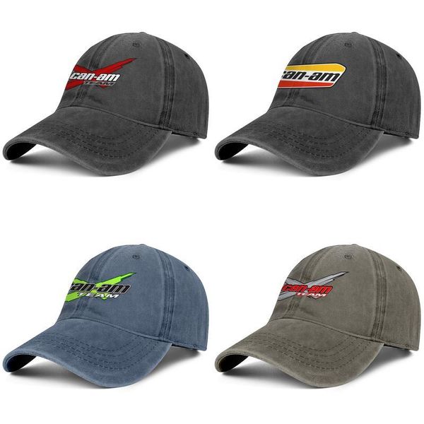 stylish can-am logo denim baseball cap golf classic hats team can-am can-am team motorcycles, Blue;gray