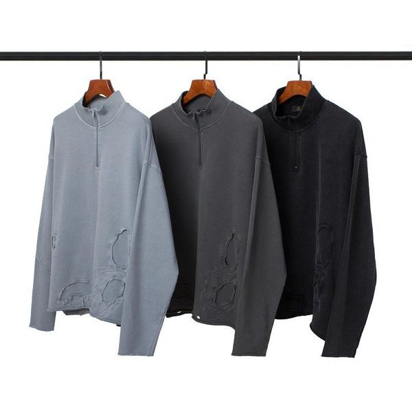 men's hoodies & sweatshirts men autumn winter hip hop hole zipper loose oversize full sleeve male wild, Black
men's hoodies & sweatshirts men autumn winter hip hop hole zipper loose oversize full sleeve male wild, Black