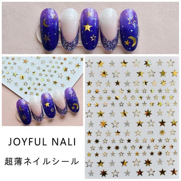 1pcs stars geometry 3d nails art sticker laser gold/silver/rose gold ornaments self-adhesive sliders manicure accessories 1, Black
1pcs stars geometry 3d nails art sticker laser gold/silver/rose gold ornaments self-adhesive sliders manicure accessories 1, Black