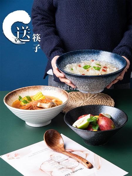 bowls japanese-style ceramic bowl ramen salad tableware noodle household rice soup large single
bowls japanese-style ceramic bowl ramen salad tableware noodle household rice soup large single
