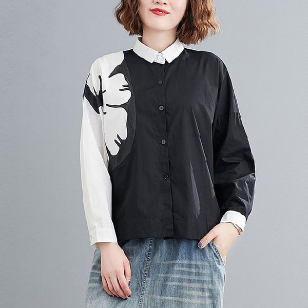 100% cotton women casual shirts new arrival autumn korean style vintage print all-match loose female long sleeve s2566 210412, White
100% cotton women casual shirts new arrival autumn korean style vintage print all-match loose female long sleeve s2566 210412, White