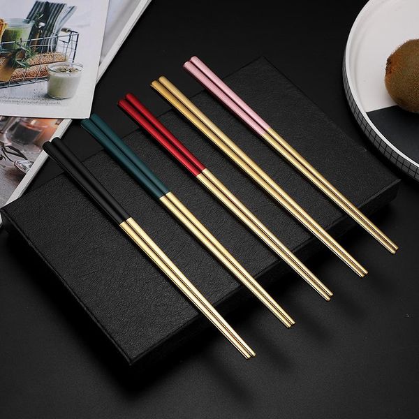 chopsticks 1 pair stainless steel chinese sushi noodles reusable sticks household utensils kitchen tableware drop
chopsticks 1 pair stainless steel chinese sushi noodles reusable sticks household utensils kitchen tableware drop