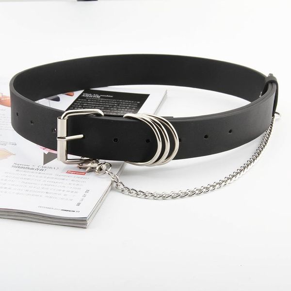 belts punk women with chain silver buckle wide pu leather waist strap for jeans trousers casual black ladies female waistband, Black;brown
belts punk women with chain silver buckle wide pu leather waist strap for jeans trousers casual black ladies female waistband, Black;brown