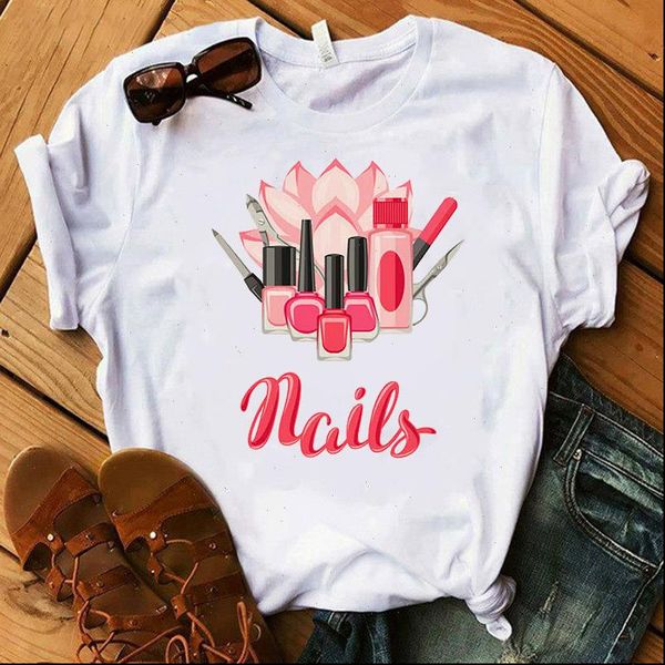 summer harajuku womens t shirts female nail polish print short sleeve tee fashion casual shirt women camiseta mujer clothes, White
summer harajuku womens t shirts female nail polish print short sleeve tee fashion casual shirt women camiseta mujer clothes, White