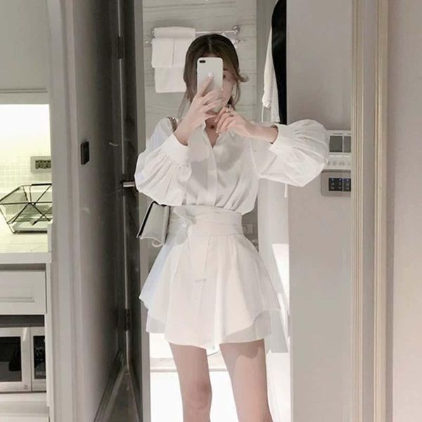 women's tracksuits women korean beach style suits long sleeve ol sashes lacing bow blouses + shorts 2 piece set outfits, Gray
women's tracksuits women korean beach style suits long sleeve ol sashes lacing bow blouses + shorts 2 piece set outfits, Gray