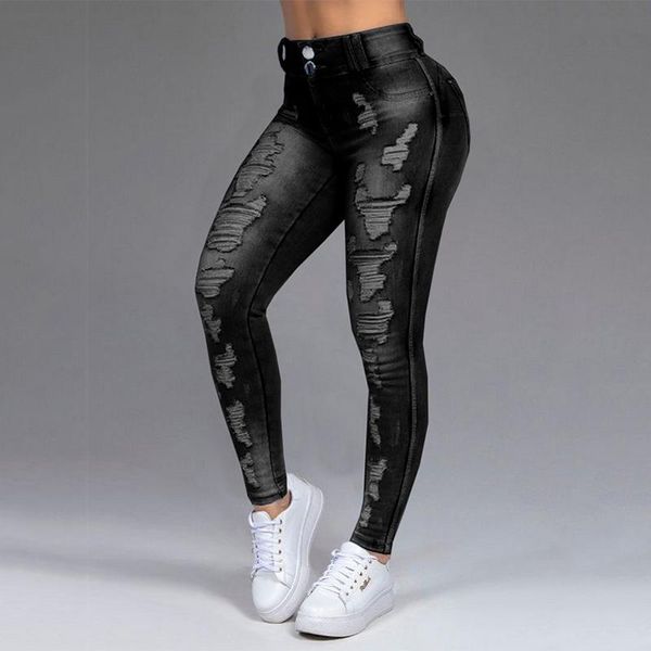 plus size high waist ripped distressed jeans for women fall winter spandex vintage pencil denim pants boyfriend women's, Blue
plus size high waist ripped distressed jeans for women fall winter spandex vintage pencil denim pants boyfriend women's, Blue
