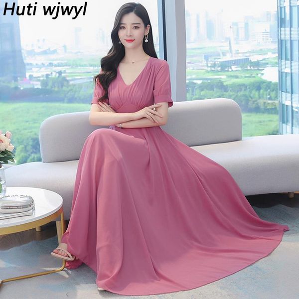casual dresses 6 colors plus size chiffon sundress summer vintage boho beach midi dresess 2021 spring elegant women party bodycon maxi vesti, Black;gray
casual dresses 6 colors plus size chiffon sundress summer vintage boho beach midi dresess 2021 spring elegant women party bodycon maxi vesti, Black;gray