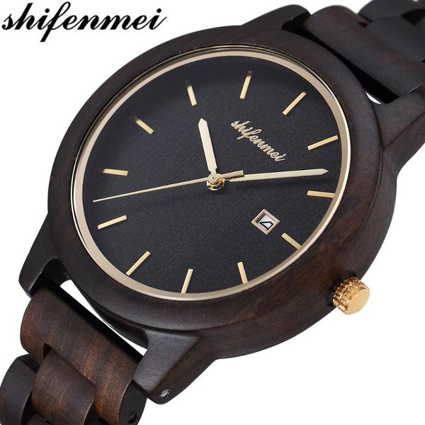 wristwatches shifenmei wooden men's watches fashion watch men date display casual sports relogio masculino, Slivery;brown
wristwatches shifenmei wooden men's watches fashion watch men date display casual sports relogio masculino, Slivery;brown