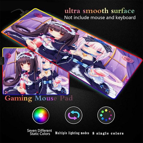 mouse pads & wrist rests catgirl anime computer pad rgb led light gaming mousepad large gamer xxl mause carpet pc desk mat keyboard
mouse pads & wrist rests catgirl anime computer pad rgb led light gaming mousepad large gamer xxl mause carpet pc desk mat keyboard