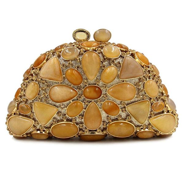 large stone gold metal clutch party purse evening bags clutches women crystal handbags shell shape ladies messenger
large stone gold metal clutch party purse evening bags clutches women crystal handbags shell shape ladies messenger