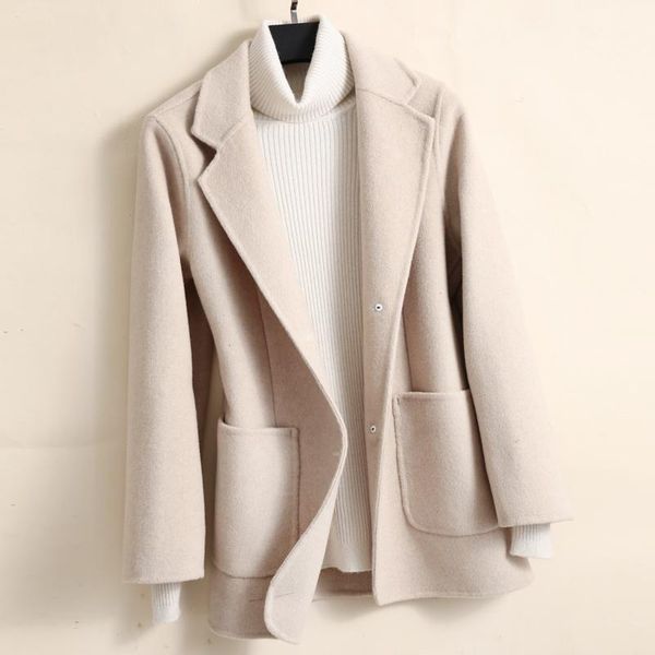 women's wool & blends spring autumn slim short double sided jacket women 9 color outerwear big pocket office lady long sleeve coat fema, Black
women's wool & blends spring autumn slim short double sided jacket women 9 color outerwear big pocket office lady long sleeve coat fema, Black