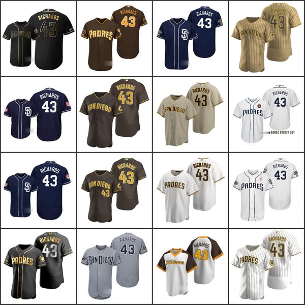 san diego padres men 43 garrett richards women youthjersey, Black;red