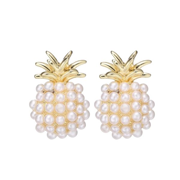 pineapple pearl earring french retro high-quality stud earrings temperament female jewelry, Golden;silver
pineapple pearl earring french retro high-quality stud earrings temperament female jewelry, Golden;silver