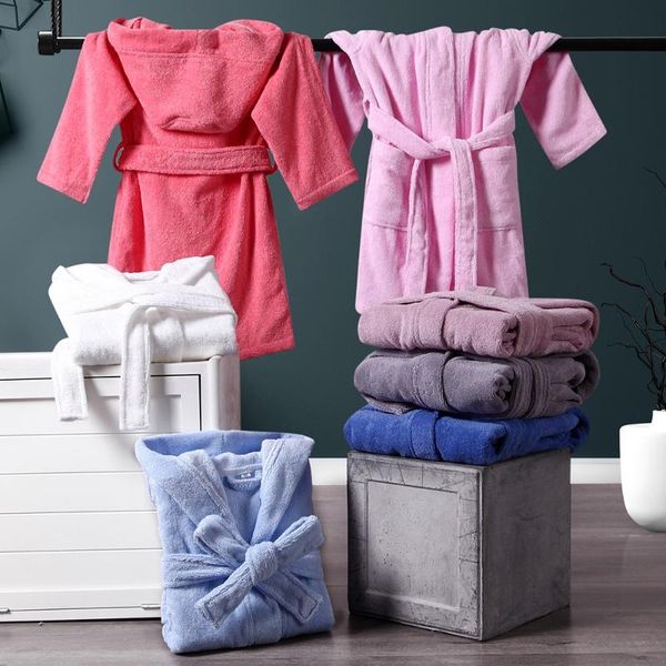 women's sleepwear solid kids toweling terry robe cotton hooded comfy bathrobe gown children nightwear casual kimono home clothing, Black;red
women's sleepwear solid kids toweling terry robe cotton hooded comfy bathrobe gown children nightwear casual kimono home clothing, Black;red