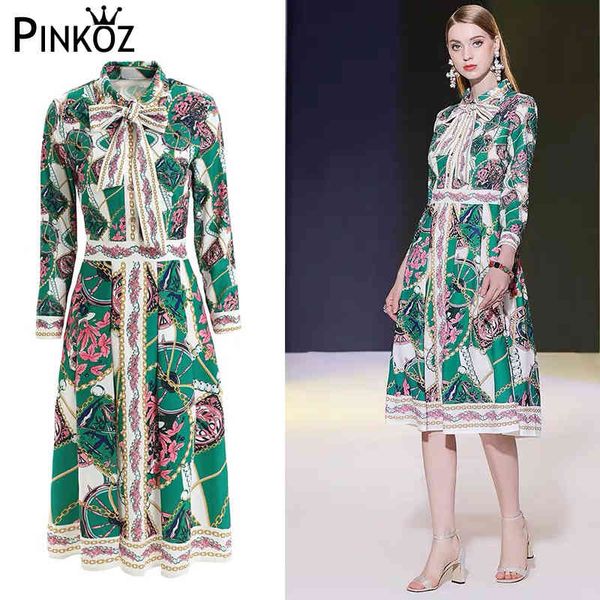 designer autumn long sleeve midi dress women's elegant vintage flower printed bow collar party vestdios 210421, White
designer autumn long sleeve midi dress women's elegant vintage flower printed bow collar party vestdios 210421, White